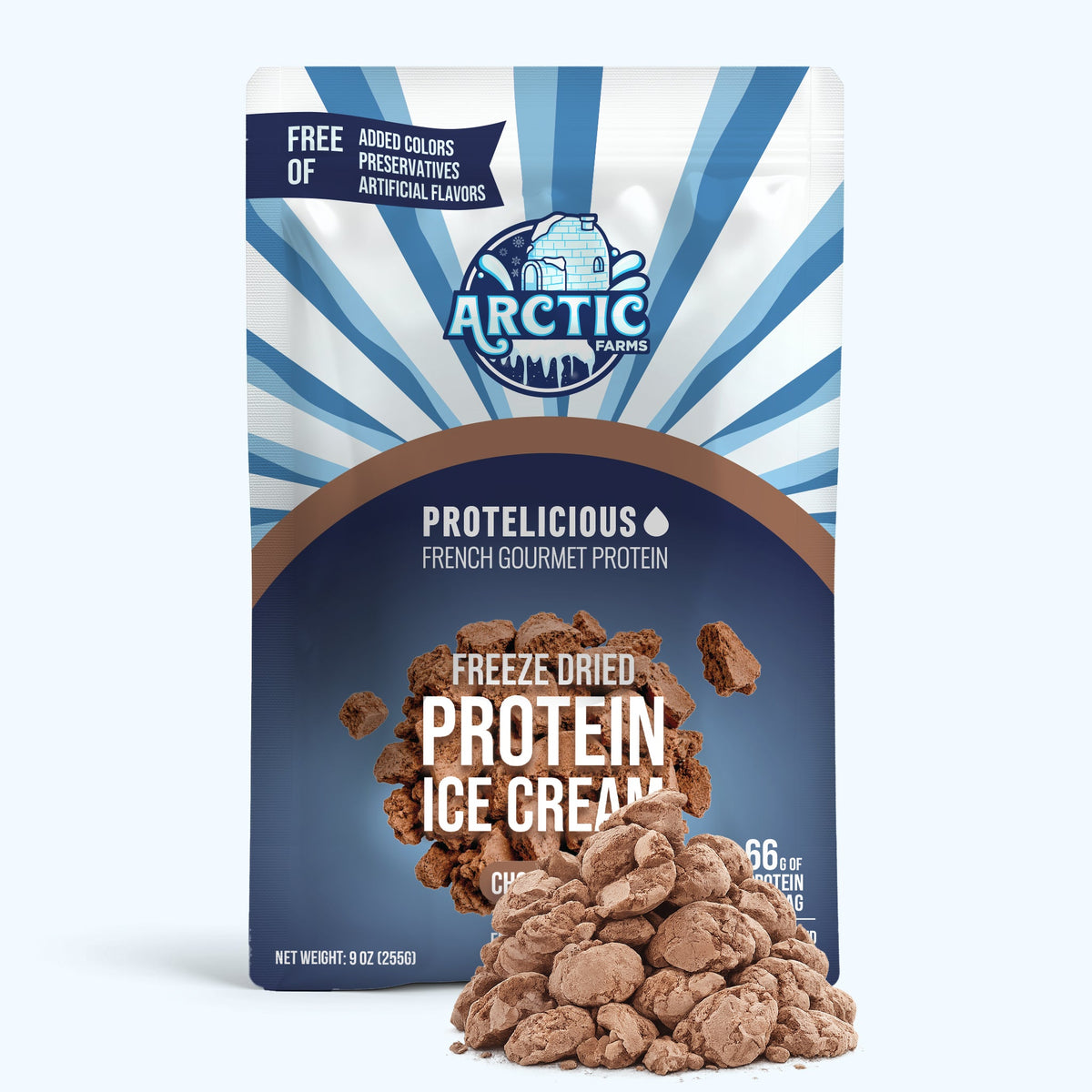 Freeze‑Dried Protein Ice Cream (Zero Added Sugar) — Chocolate