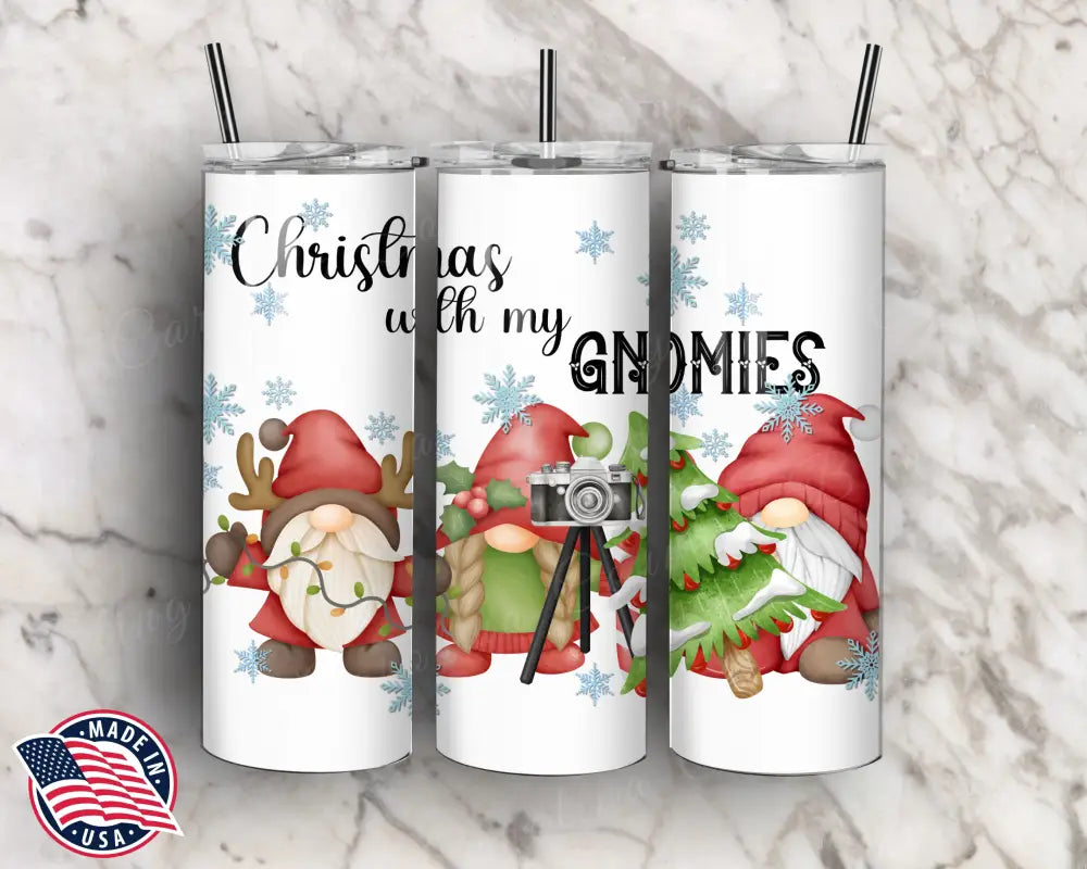 Christmas with My Gnomies – Tumbler