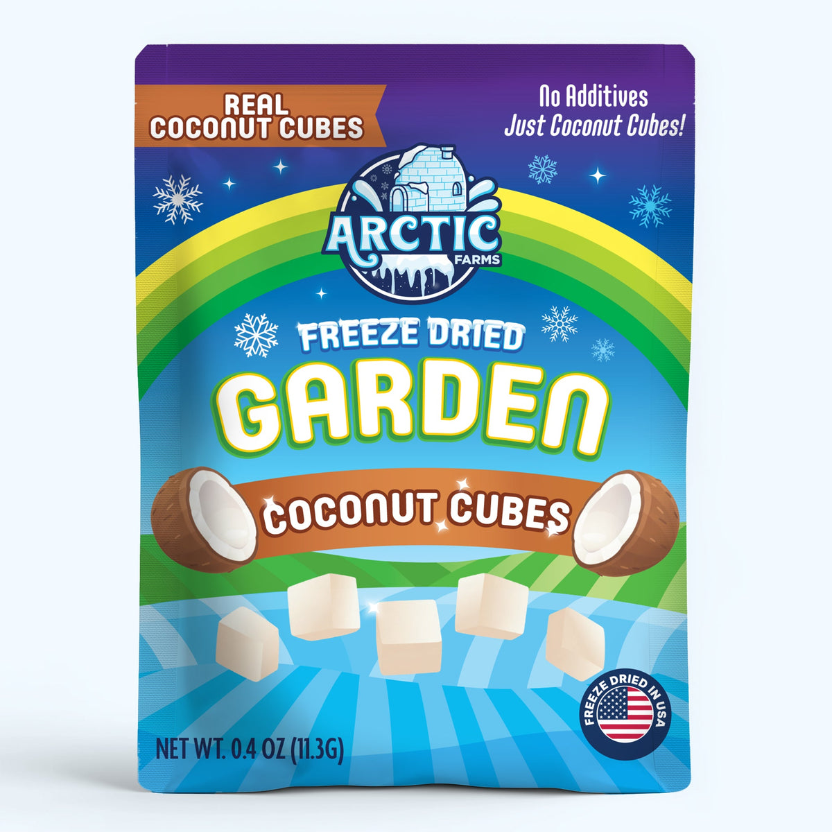 Freeze Dried Coconut Cubes