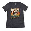 Fishing Beer T-Shirt - Bella Canvas Tee With Graphic Fishing Shirt Design