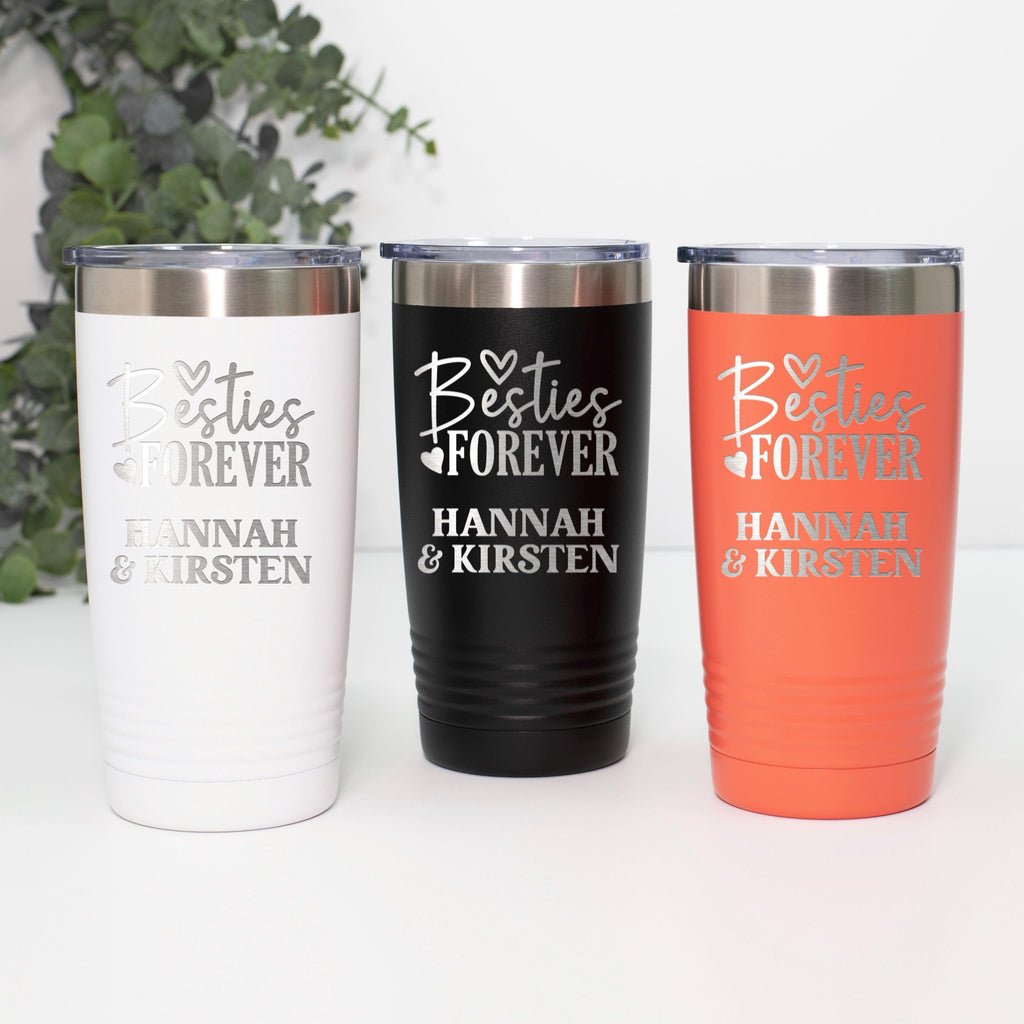 Personalized Travel Tumbler – Custom Friendship Gift | Double Wall Insulated Mug