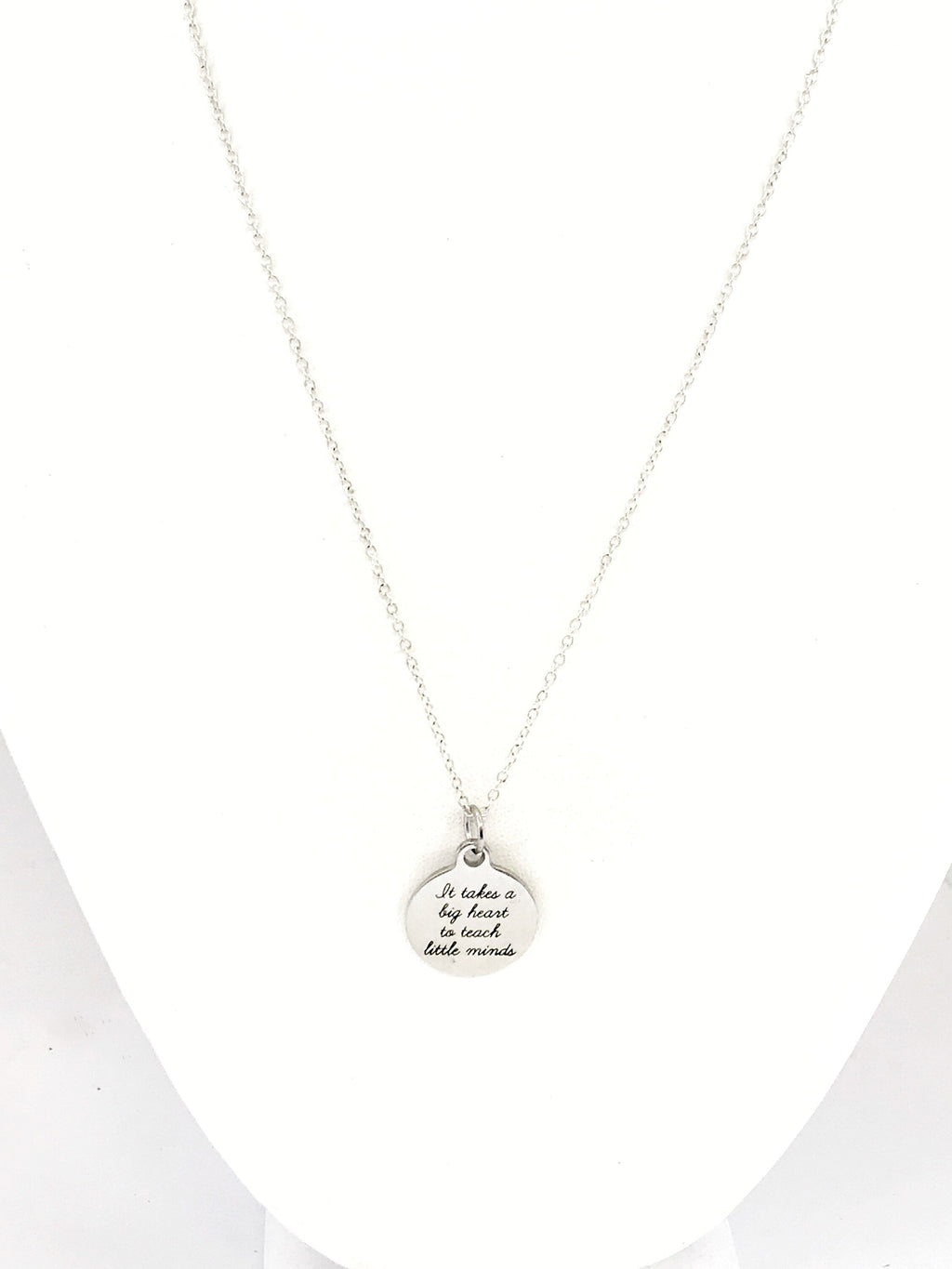 Teacher Gift, Teacher Necklace, Teacher Jewelry, Back To School Gift, It Takes A Big Heart To Teach Little Minds, Back To School Gift