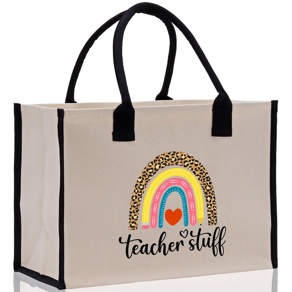 Teacher Stuff Tote Bag Teacher Bag Teacher Gift Teacher Retirement Gift Best Teacher Gifts Teacher Appreciation Gift Teacher Strong Tote Bag