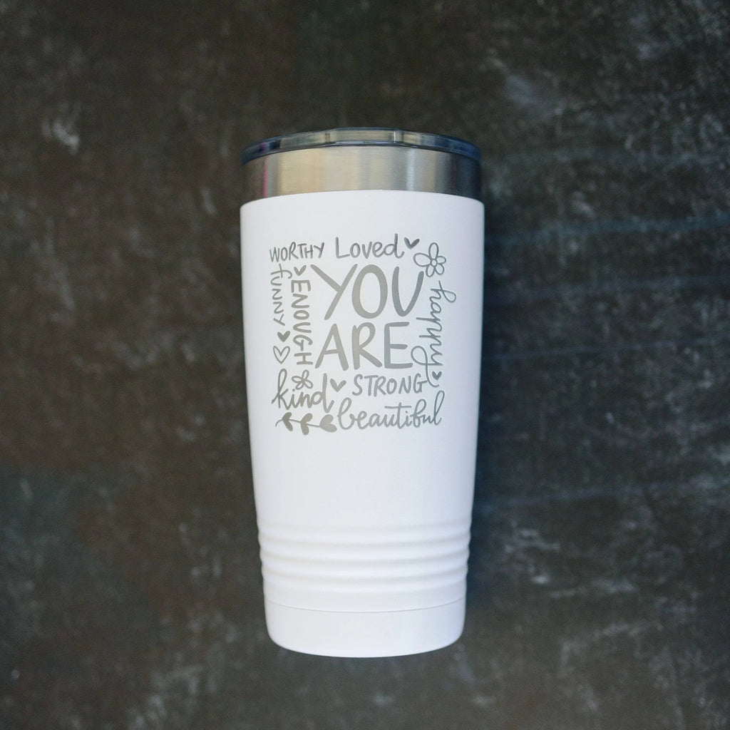 Inspirational Tumbler, encouragement gift, self care mental health gifts, Birthday Gift for Her, motivational Christmas Gift for Women