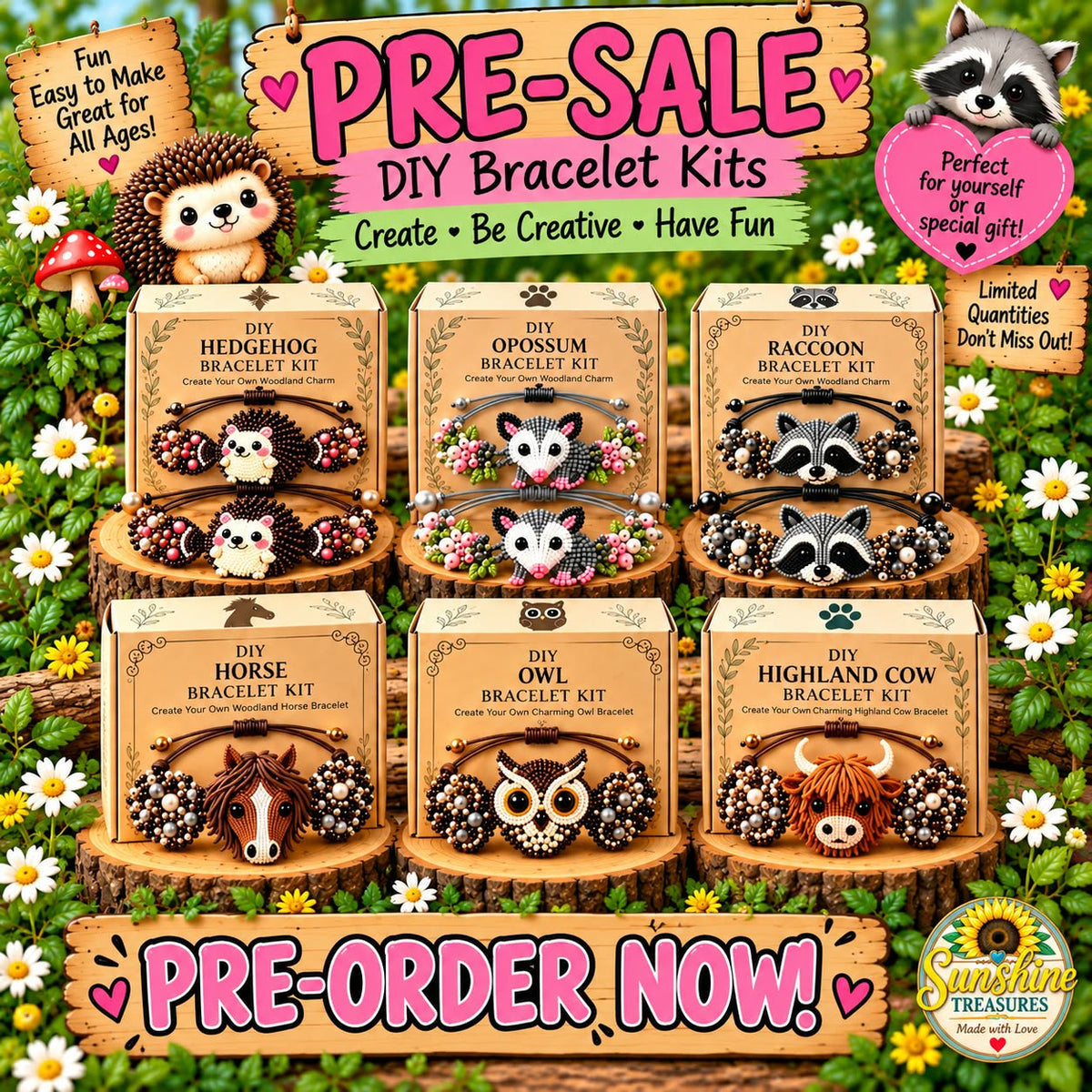 PREORDER ITEM (SEE DETAILS) - DIY ANIMAL CRAFT BRACELET PROJECTS