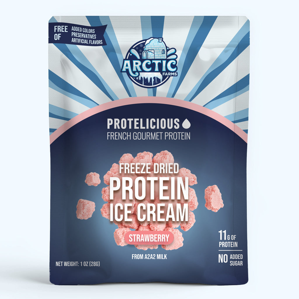 Freeze‑Dried Protein Ice Cream (Zero Added Sugar) — Strawberry