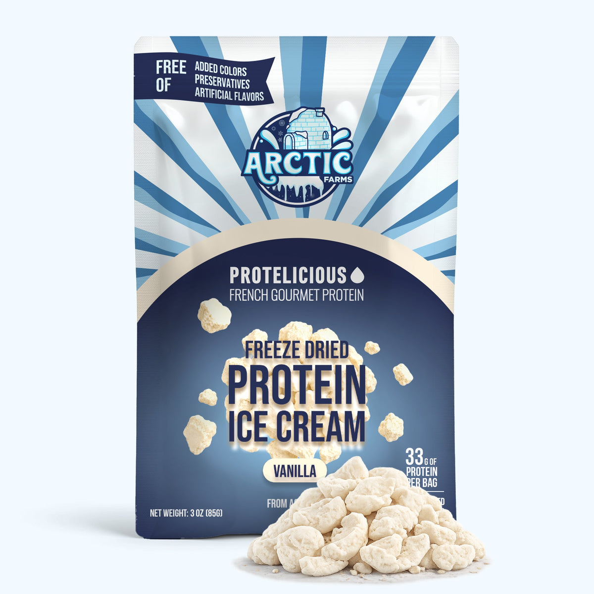 Freeze‑Dried Protein Ice Cream (Zero Added Sugar) — Vanilla