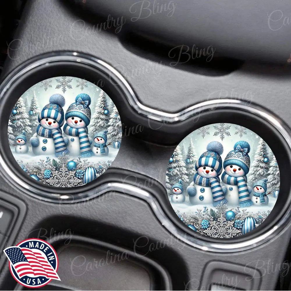 Winter Friends - Car Coasters