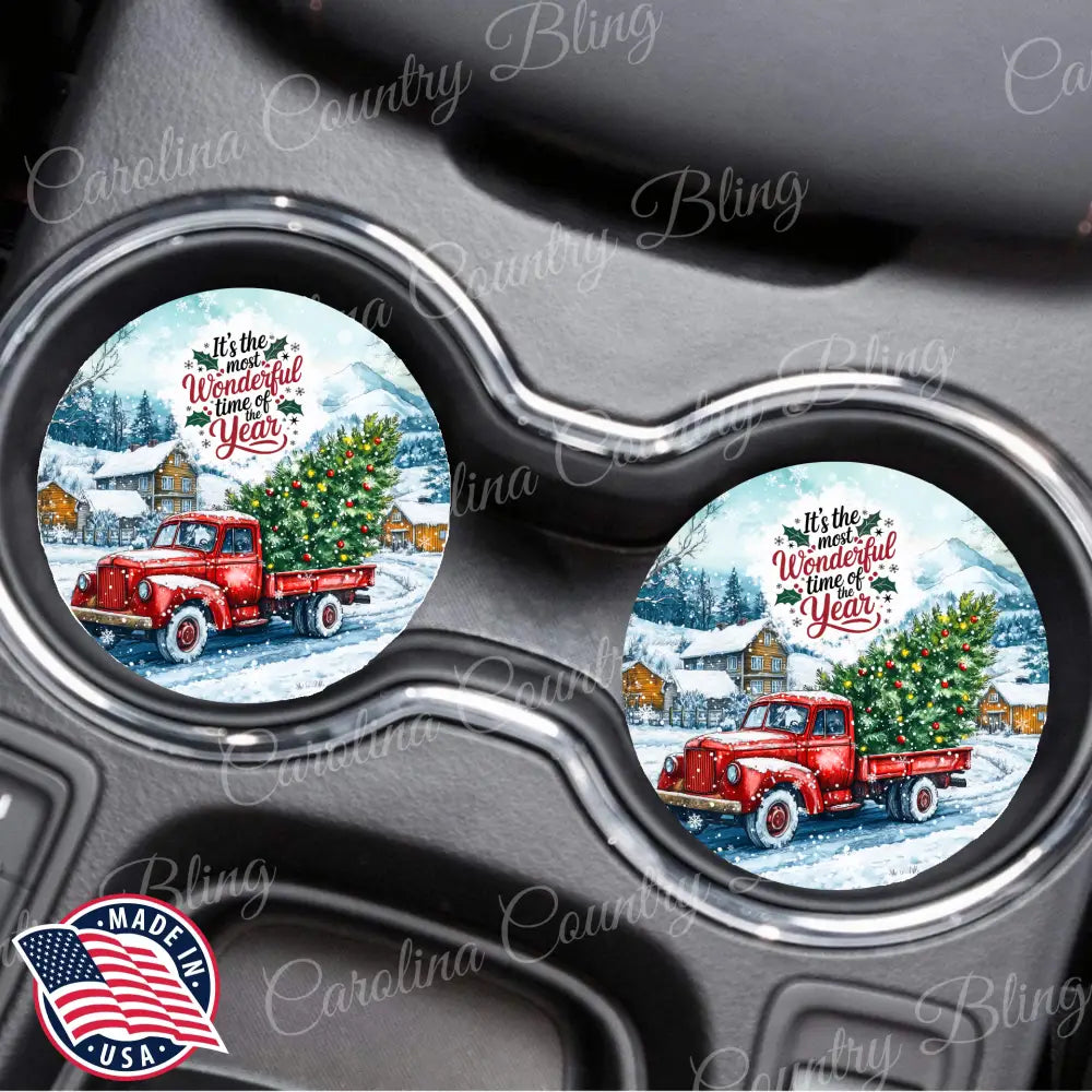 Wonderful Time of Year - Car Coasters